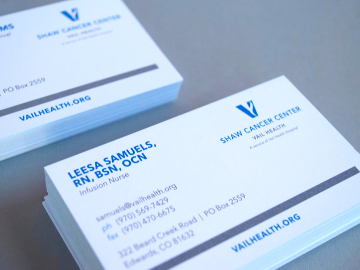 Vail Health Business Cards