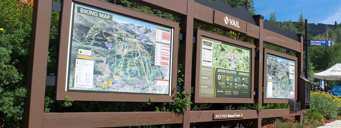 Vail Epic Discovery Scenic Trail Map Signage
