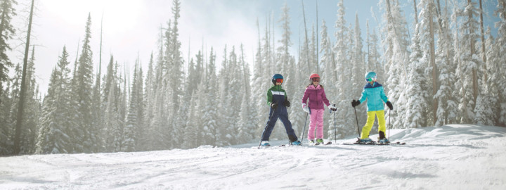 Beaver Creek Scenic Skiing Children Winter