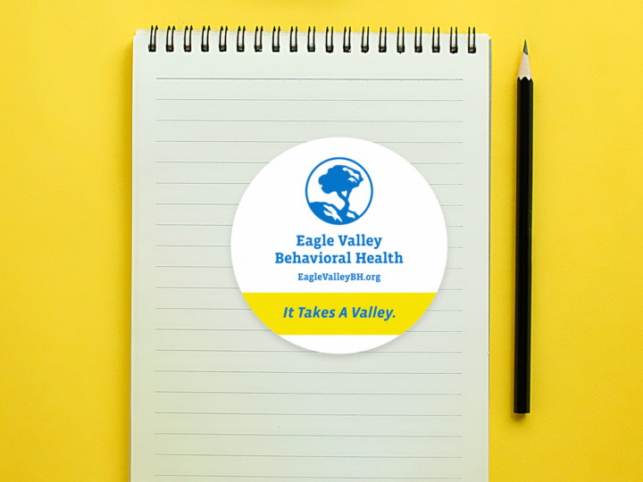 Eagle Valley Behavioral Health It Takes A Valley Circle Sticker