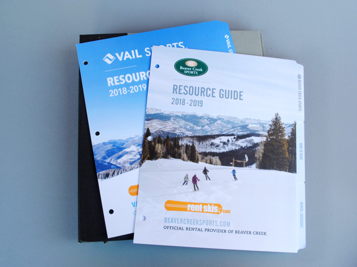 Vail Sports Resource Guide Tabs