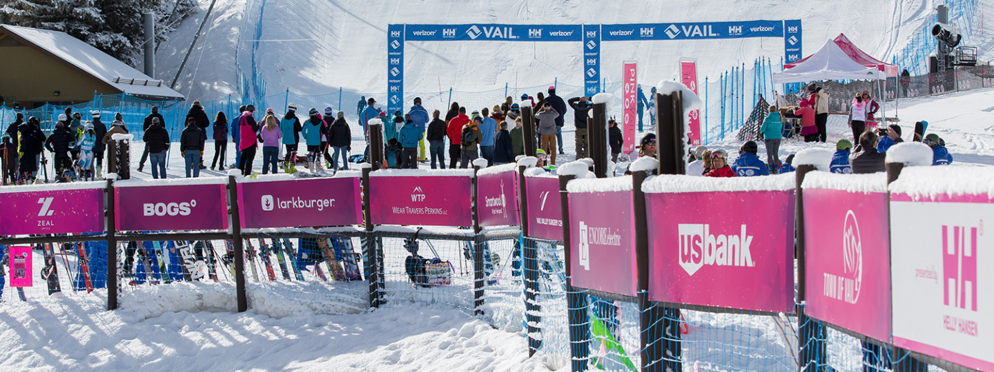Pink Vail Ski Slope Signage