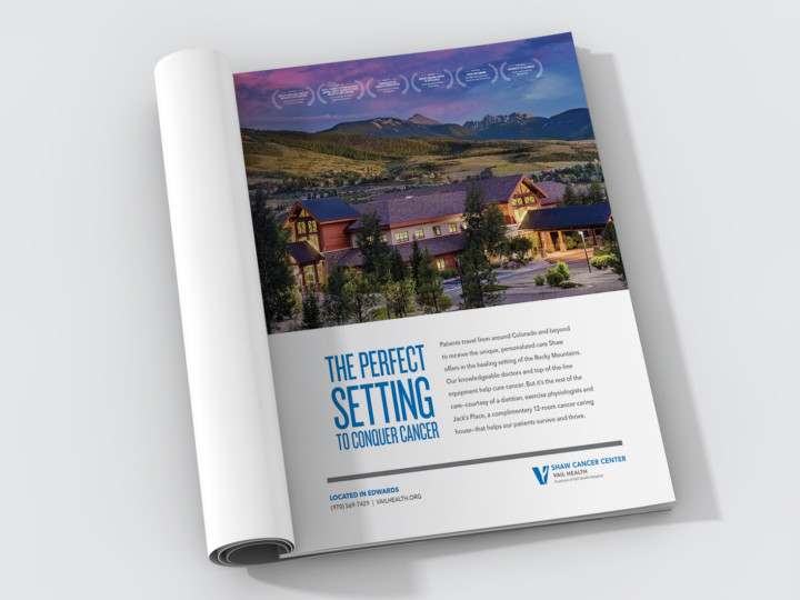 Vail Health Shaw Perfect Setting Magazine Ad