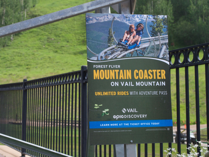 Vail Epic Discovery Mountain Coaster Signage